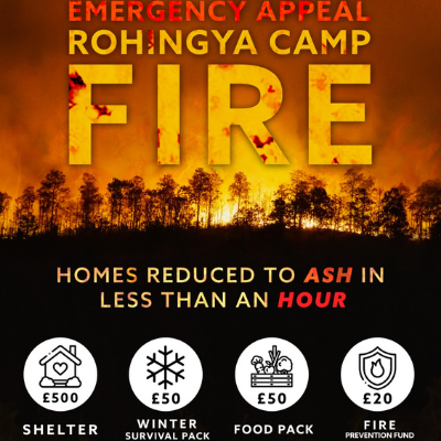 Emergency Appeal Rohingya Camp Fire